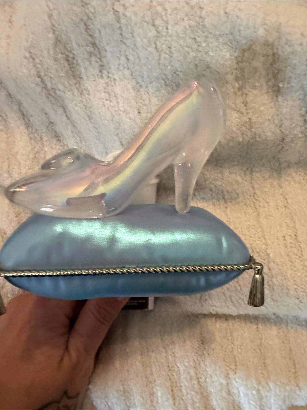 Bath & Body Works Blue Princess Glass Slipper Pillow Accent - Picture 5 of 5